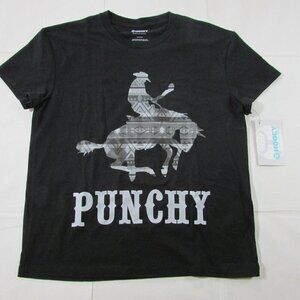 Hooey Women's Short Sleeve Punchy Bronc Graphic T-Shirt - Charcoal Heather